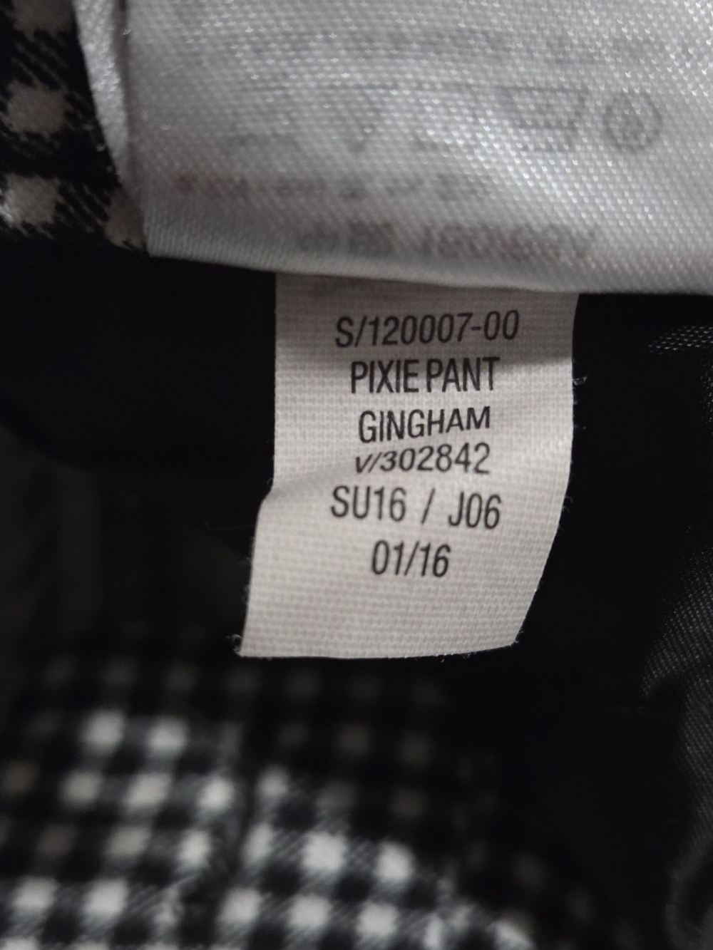 Old Navy Pixie Mid-rise Gingham Skinny Ankle Pants Womans Sz 4reg - Picture 8 of 9